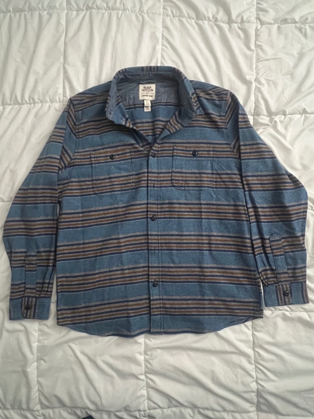 Lands' End Blake Shelton Flannel sizer L